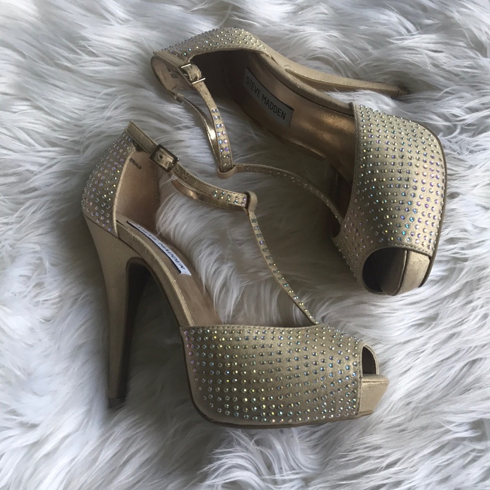 Gold Sparkle Stilettos